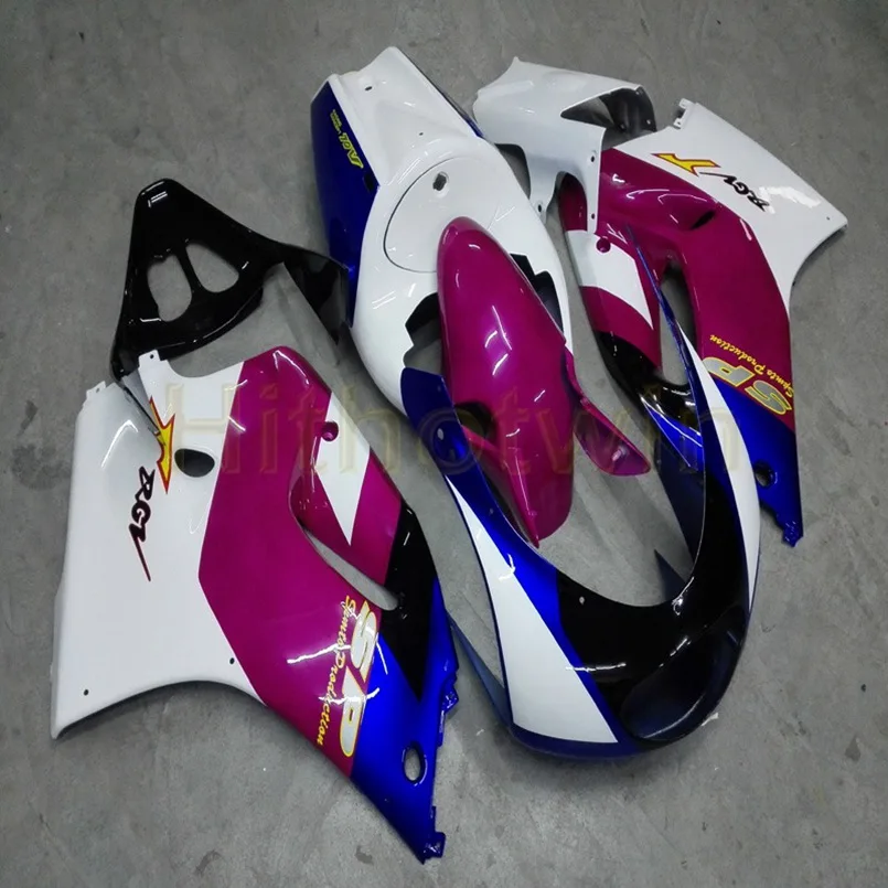 Заказной Корпус мотоцикла для Suzuki RGV250 97-98 VJ23 1997 1998 ABS Пластиковый обтекатель+ подарки+ фиолетовый синий