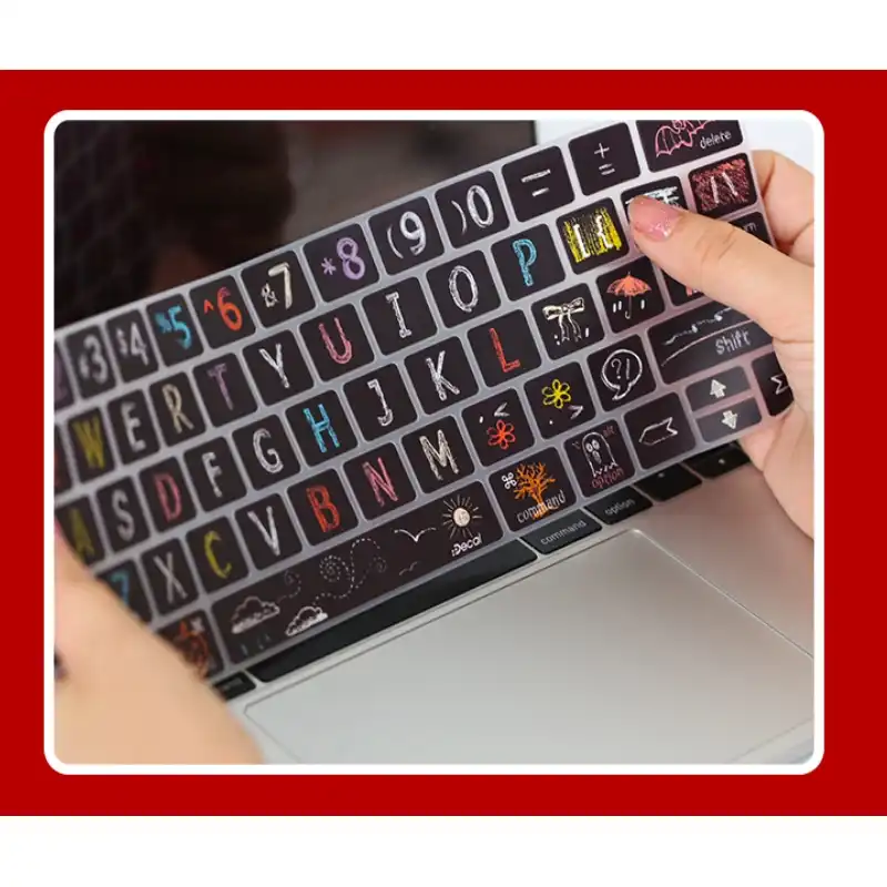 スーパーかわいいキーボードカバーのmacbook Pro 13なしタッチバーa1708 12インチソフトキーボードステッカーダスト防水 キーボードカバー Aliexpress