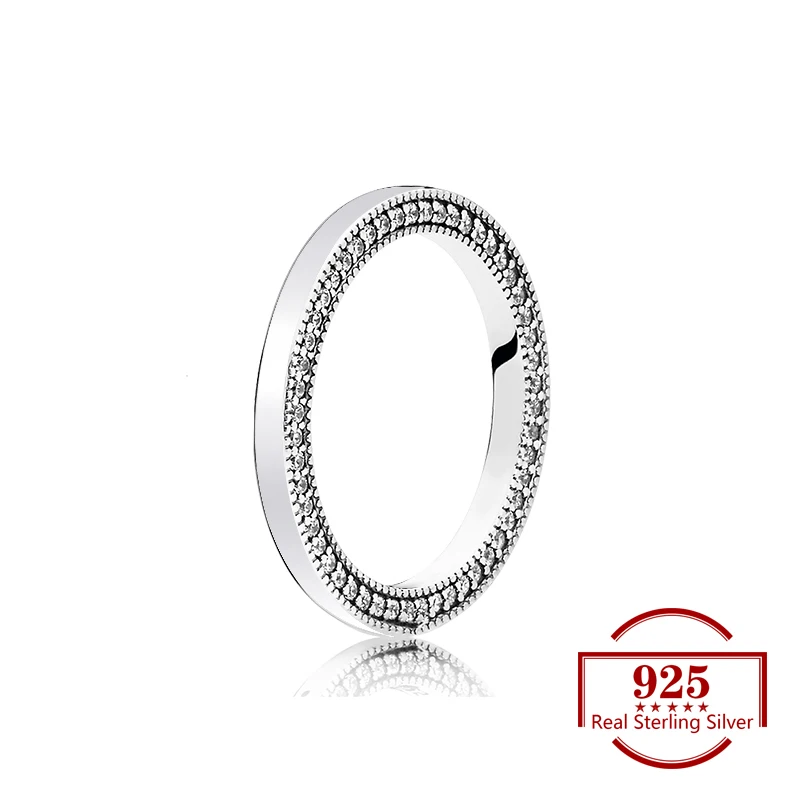 

925 Sterling Silver Glossy Simple Creative Ring Fits Trendy Jewelry Original Ring Women Jewelry Wedding Party Sale Lover Gift