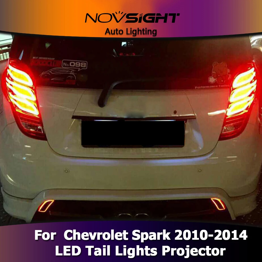 NOVSIGHT 2 шт. автомобильный Стайлинг Стоп задний Светильник проектор головной светильник DRL противотуманный светильник подходит для Chevrolet Spark 2010