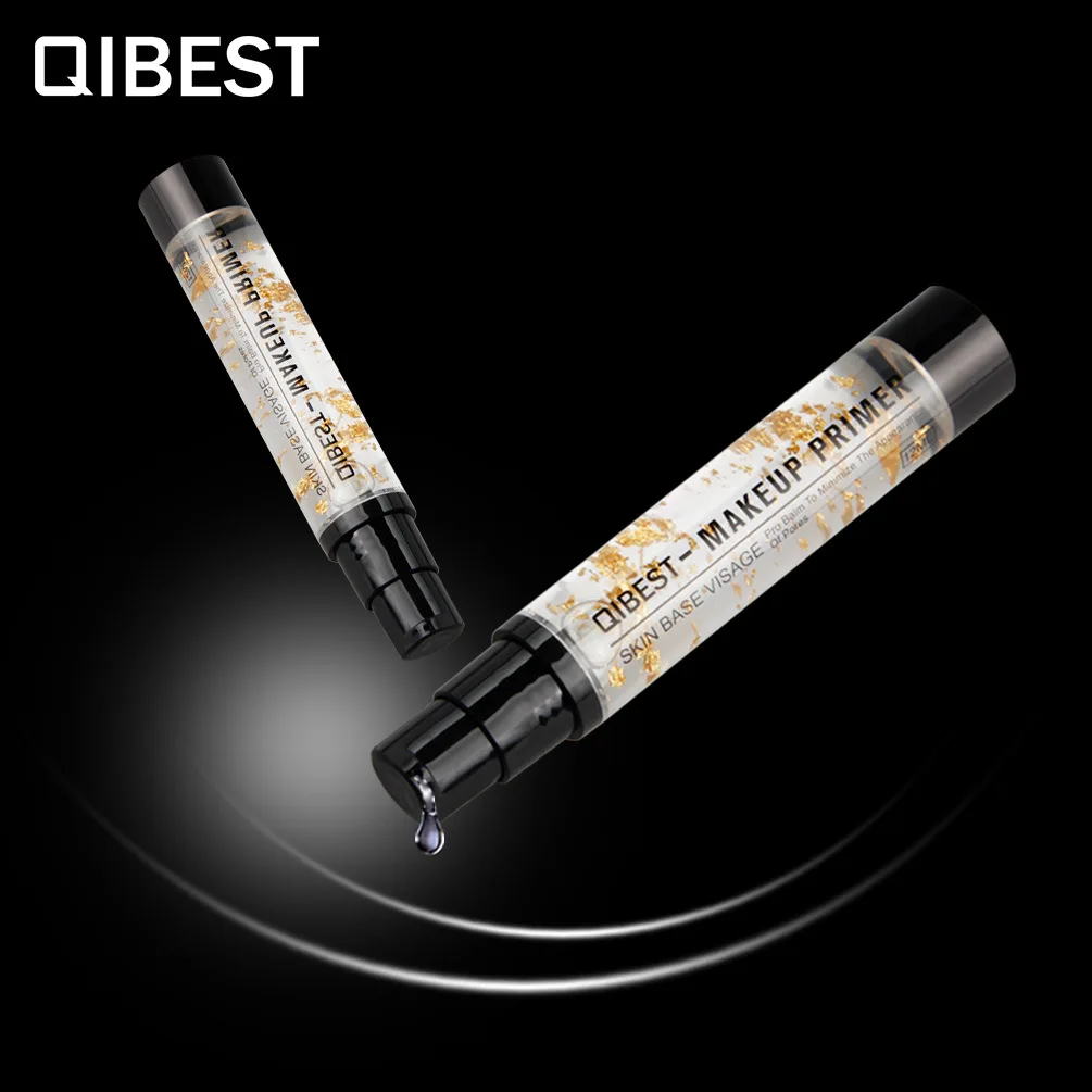 QIBEST 24 k Gold Elixir предварительно основа под макияж Уход за лицом против старения осветляющая основа для макияжа Косметика/основа Увлажняющая лосьон-основа под макияж