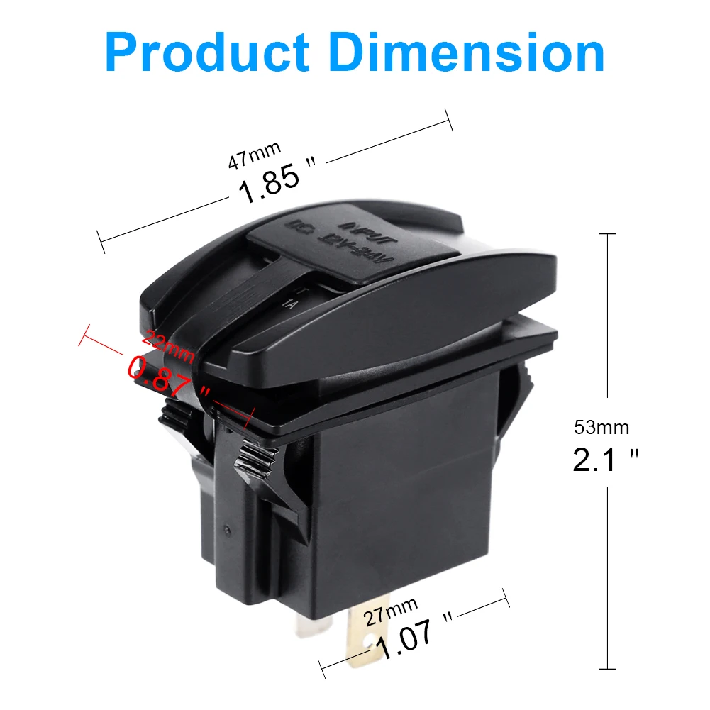 ADPOW 12-24V USB зарядное устройство для мотоцикла Авто Грузовик ATV Лодка светодиодный автомобиль 3.1A двойной USB разъем зарядное устройство адаптер питания розетка питания