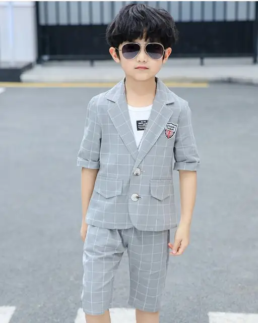 Boys blazer suits 3 piece sets for kids 3 13 years old boys clothes 50