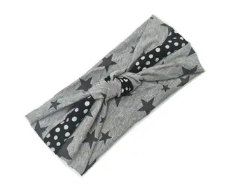 

J173192 new style fashion black and white dot knot headband,hair accessories for women