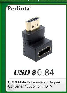 Perlinta DVI to VGA adapter DVI 24+5 to VGA Male To Female Converter Adapter for PC Laptop