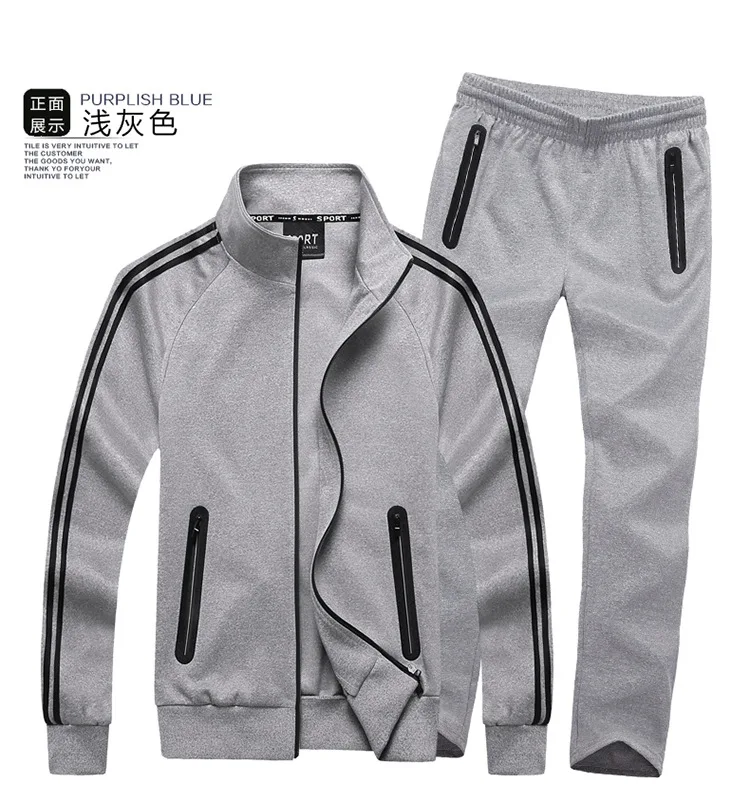 L-8XL для мужчин спортивный костюм толстовка + брюки мужская куртка Jogger Спортивная одежда для бега фитнеса тренировочный комплект пот