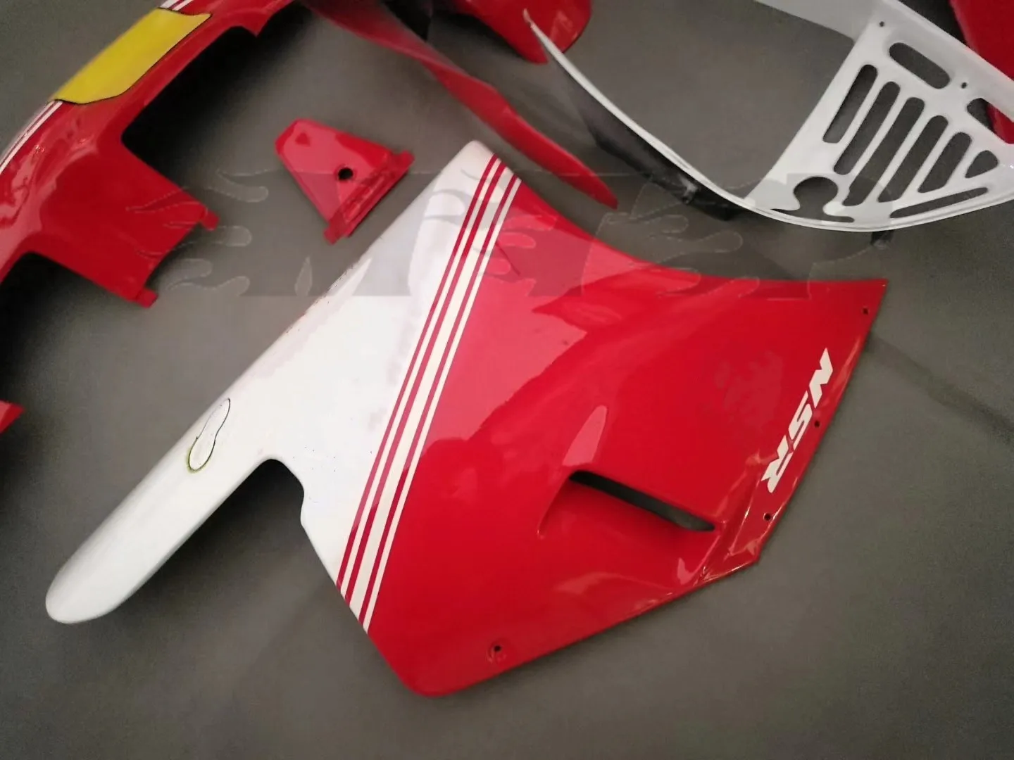 МОТОЦИКЛ ABS обтекатель комплект для Honda NSR250 NSR250R MC18 1988 СМП 250R лет 88 полно Обтекатели для кузова Комплект красный, белый