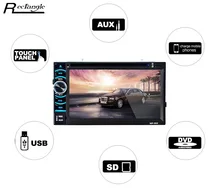 Rectangle 6.2 inch Car Audio Stereo TF USB DVD Player 12V Car Video Player Bluetooth 2.0 Hand-Free Remote Control Car MP5 Player
