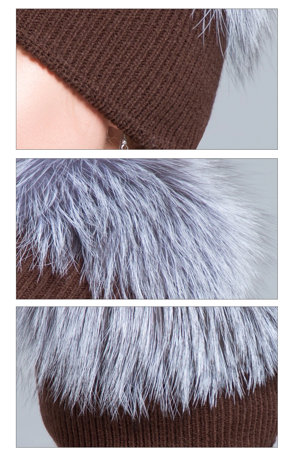 JERYAFUR русская осенне-зимняя шапка фаба, мужская и женская шерстяная вязанная повязка, шапка для отдыха и Лыжная шапка из меха енота и лисы