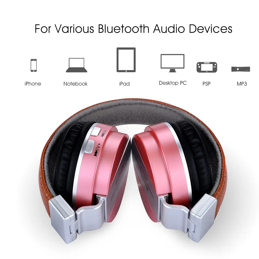 Новейшие беспроводные Bluetooth наушники накладные стерео Беспроводная гарнитура с