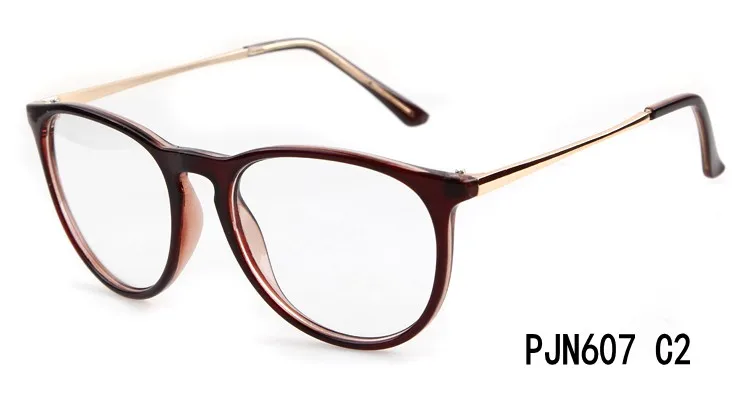 Новые Модные Дамские стеклянные очки es для женщин и мужчин, очки для глаз es, прозрачные линзы, стеклянная оправа, фирменный дизайн, простые очки для глаз es gafas feminino gafas - Цвет оправы: 2