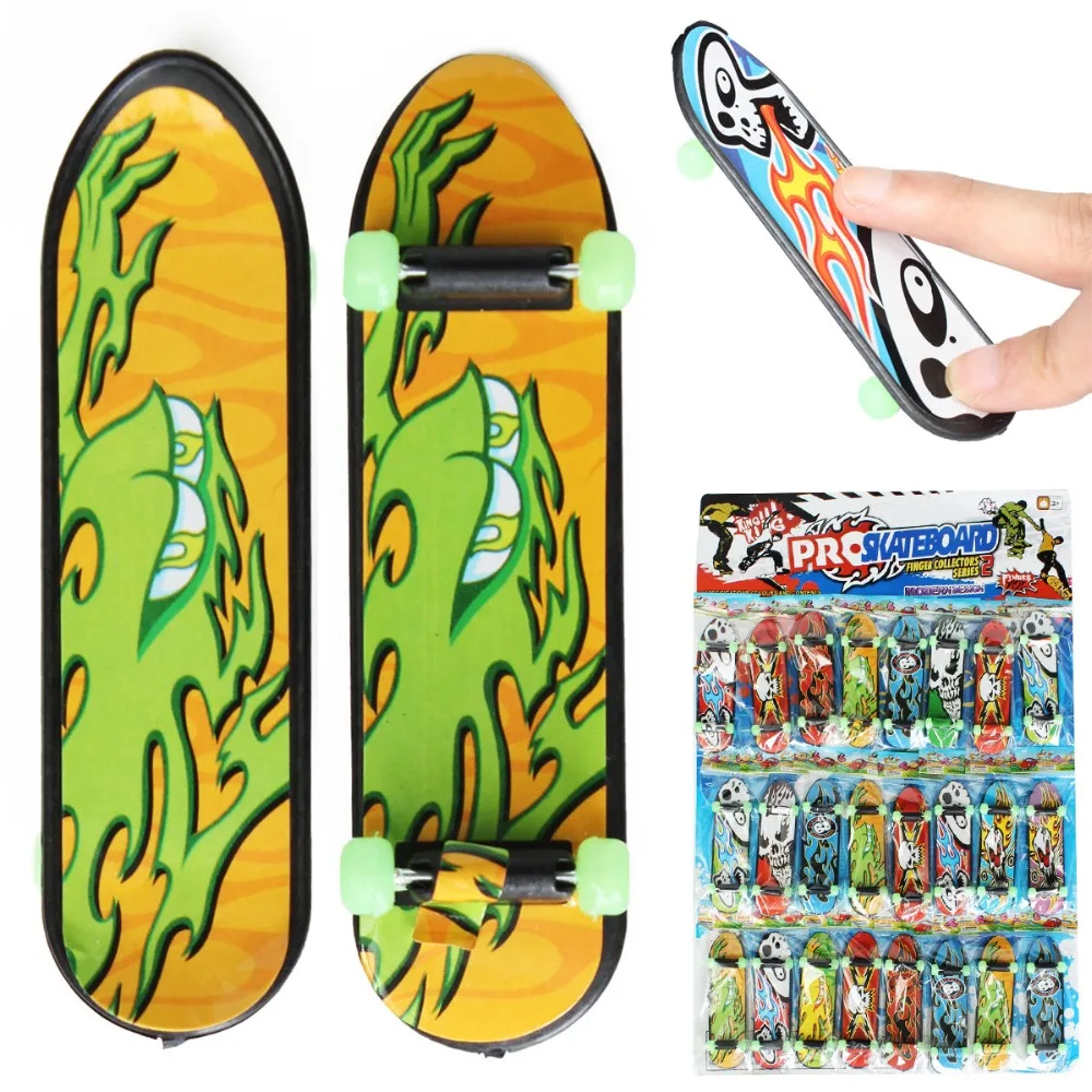 

JIMITU 24PCS Mini Finger Fingerboard Toys Finger Scooter Skateboarding Classic Chic Game For Children Kids Gifts Toys