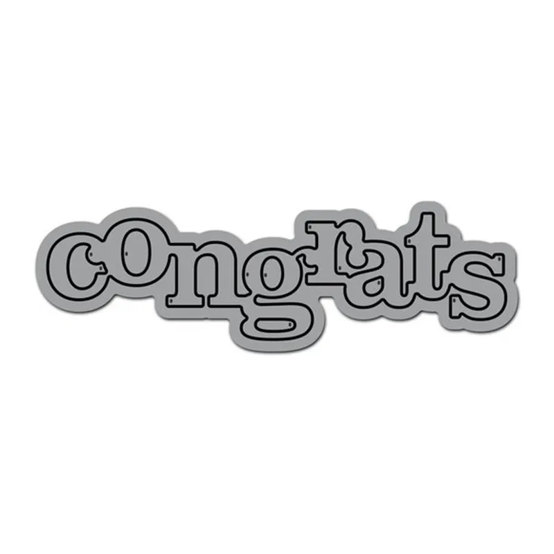 

Congrats Cutaway Metal Cutting Dies for Scrapbooking New 2019 Craft Dies Cuts for Card Making Stitch Troqueles Stencil