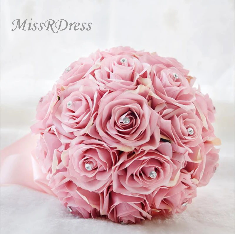 MissRDress красный свадебный букет из искусственного шелка Roes Свадебные букеты