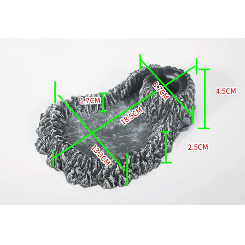 1 шт. авто питьевой фонтаны черепаха бассейна смолы диспенсер для воды ландшафтное украшение ящерица кормушка для воды миска для домашних животных