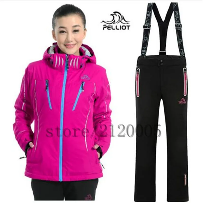 Special Offers Free shipping French Pelliot Ski Suit More Authentic Outdoor Waterproof Winter Warm Breathable Double Plate Ski Jacket And Pant