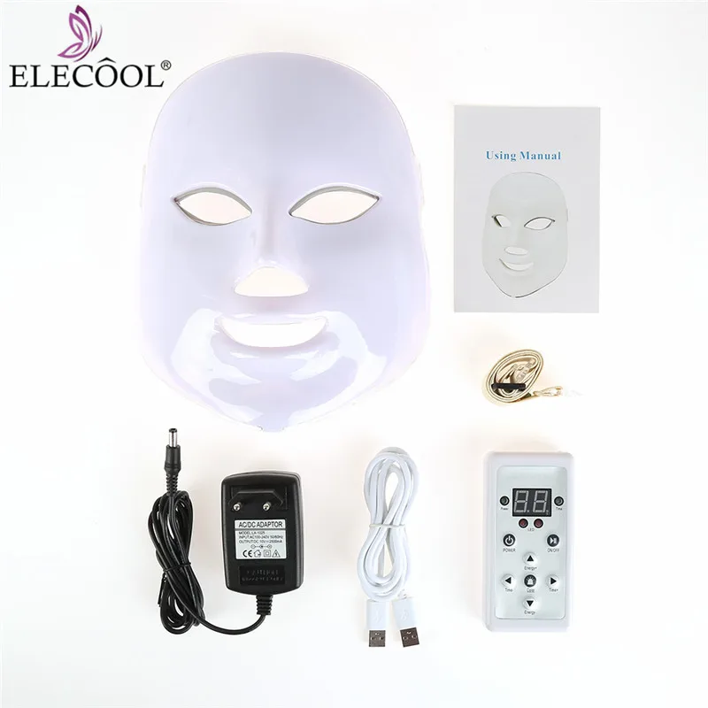 

7/3 Colors LED Facial Mask Anti-wrinkle Machine Rejuvenating Facial Skin Removal Exfoliating Cleansing Treatment for Skin Care