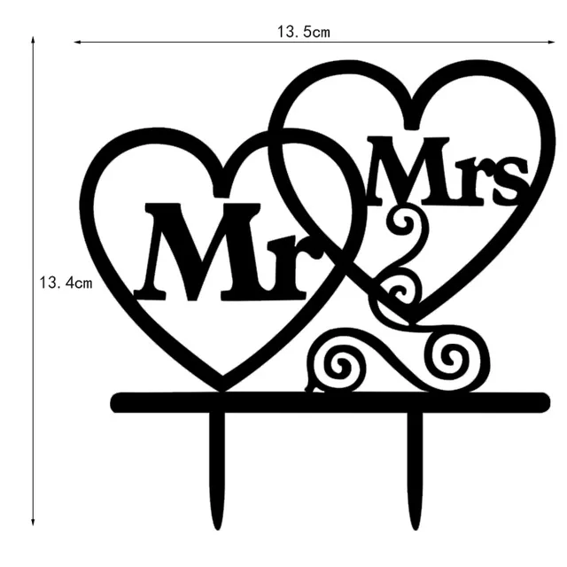 Счастливое украшение для именинного торта, свадебный торт Топпер заказной торт Топпер, деревянные украшения на день рождения, подарок на день рождения - Цвет: D