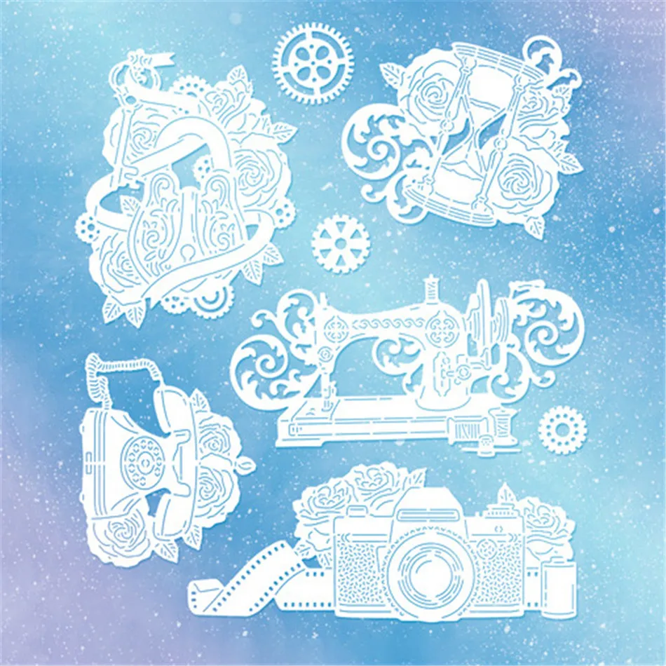 naifumodo 8Pcs/lot Metal Cutting Dies Scrapbooking For Card Making DIY Embossing Cuts Craft Simple Cute Decoration Photo Frame