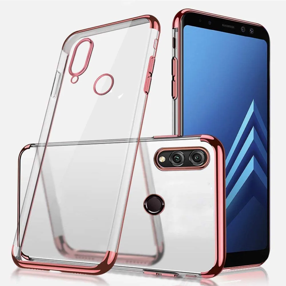 Slim Transparent Soft TPU Silicon Case Cover For Huawei Y9 2019 Honor 8X Mate 20 Lite 8X Max Mate 20 Plating Frame Coque Capa    (11)