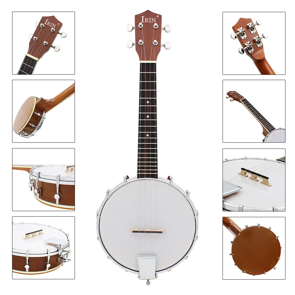 IRIN 23 дюймов Sapele нейлон 4 струны концертный банджо Уке Гавайские гитары укулеле бас гитары ra для музыкальных струнных инструментов