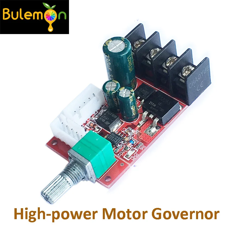 

5pcs/lot High-power Motor Governor LED Dimmer 10V-50V Speed Switch 15A With Switch