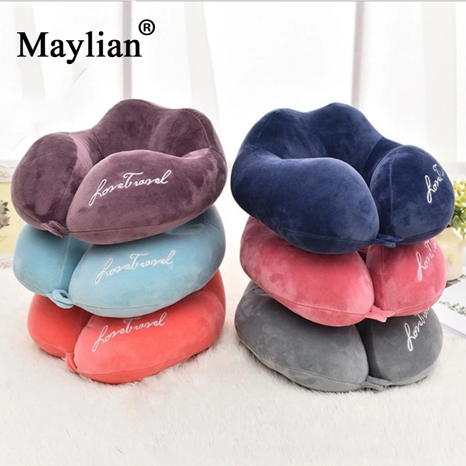 

Memory Foam Pillow Neck Soft Nursing Cushion Pillow Neck Support Head Rest U Shaped Headrest Office Car Flight Travel P13