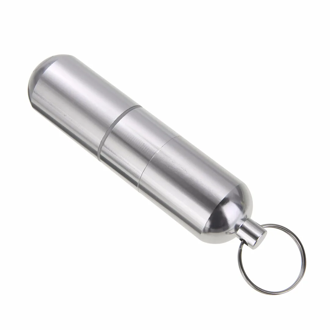 Mayitr Metal Cigarette Box Holder Aluminum Portable  Keychain Cigarette Case Storage For Outdoor Camping Smoking Accessories