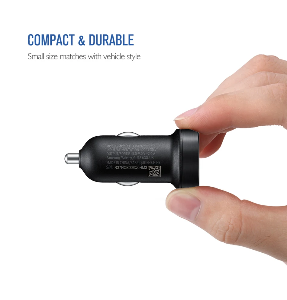 3Samsung note9 S9 S8 plus Original Adapter 18W 9V2A Snelle Lader Adaptieve Travel USB Fast Car Charger Note8 S 9 S 8 C5 C7 C9pro