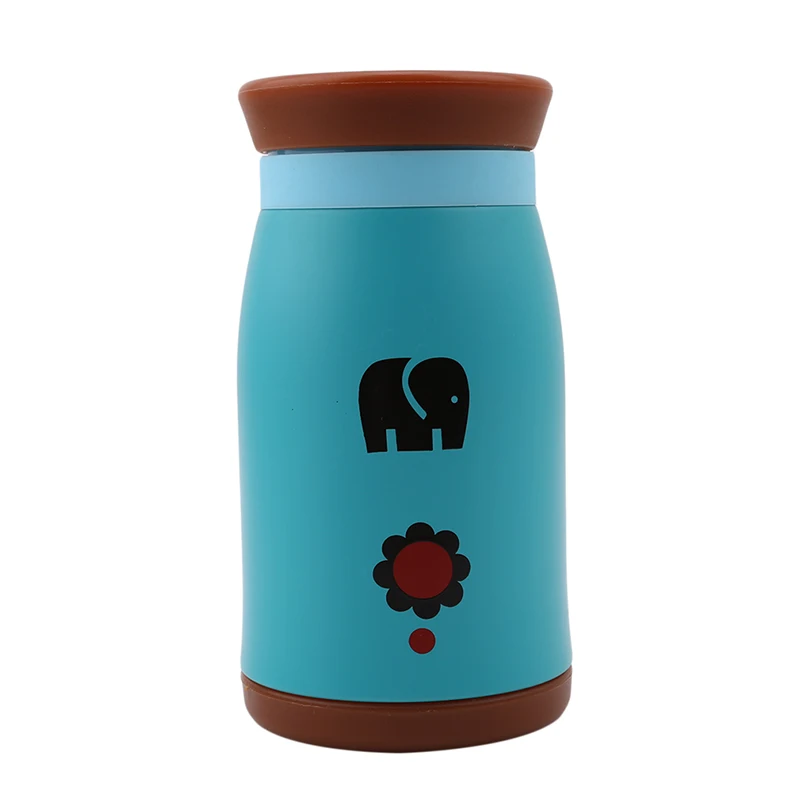 350ml/260ml Thermal Mug Cartoon Duck Deer Elephant Panda Lion Animal Thermos Cup For Women Kids Water Bottle garrafa termica