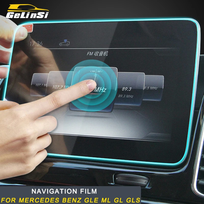 

Gelinsi For Mercedes Benz GLE ML GL GLS Auto Navigation Film Cover Trim Sticker Accessories Auto