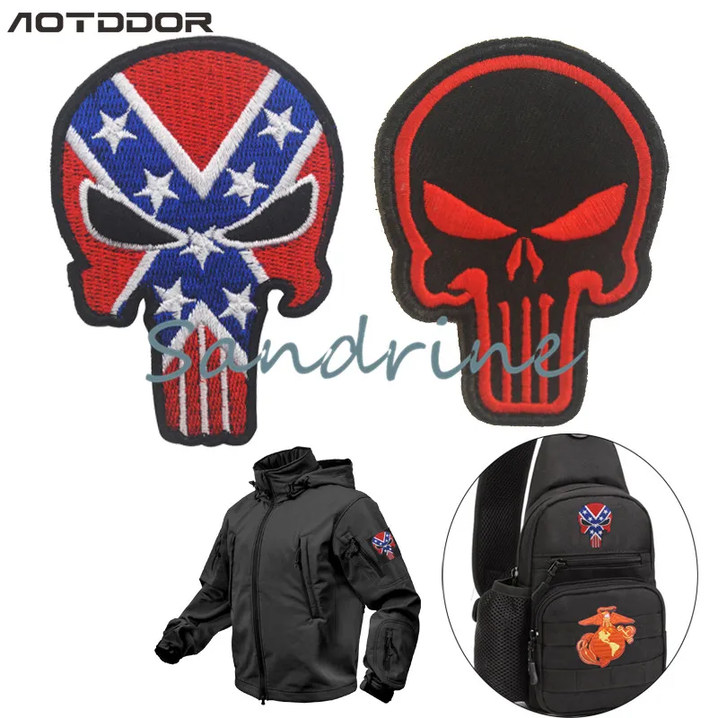 

Exclusive 3d Embroidery Punisher Military Army Tactical Morale Embroidery Patches For Clothes Clothing Emblem Appliques Badges