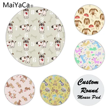 

MaiYaCa Puppy Cute Dogs Silicone Pad to Mouse Game Size for 20x20CM Speed Version Round Mousepads