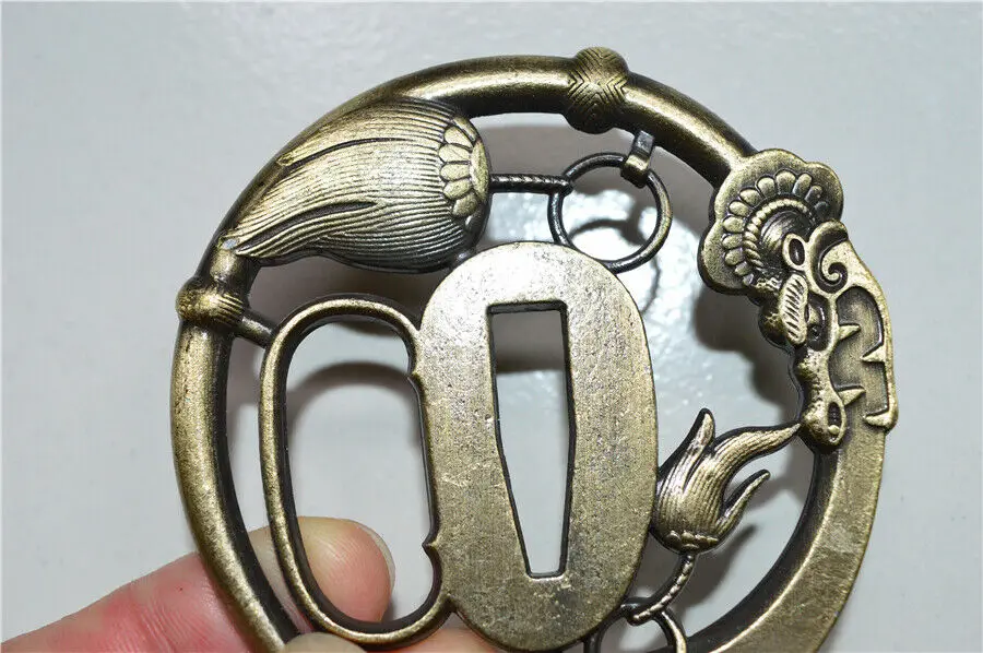 Хороший Сплав Tsuba Guard для японского самурайский меч катана Wakizashi аксессуар