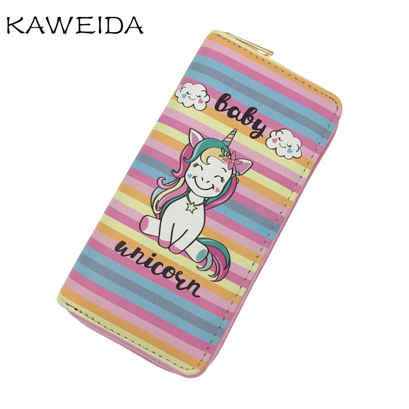 

Unicorn Pattern Women Wallets Long Clutch Purse PU Leather Brand Purses Card Holders Wallet Fashion Zipper Wallet Money Handbags