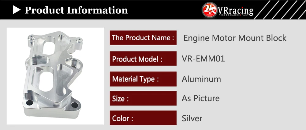 VR RACING-моторное крепление блока пояса VTEC для HONDA B серии B16 B17 B18 B20 Замена VR-EMM01