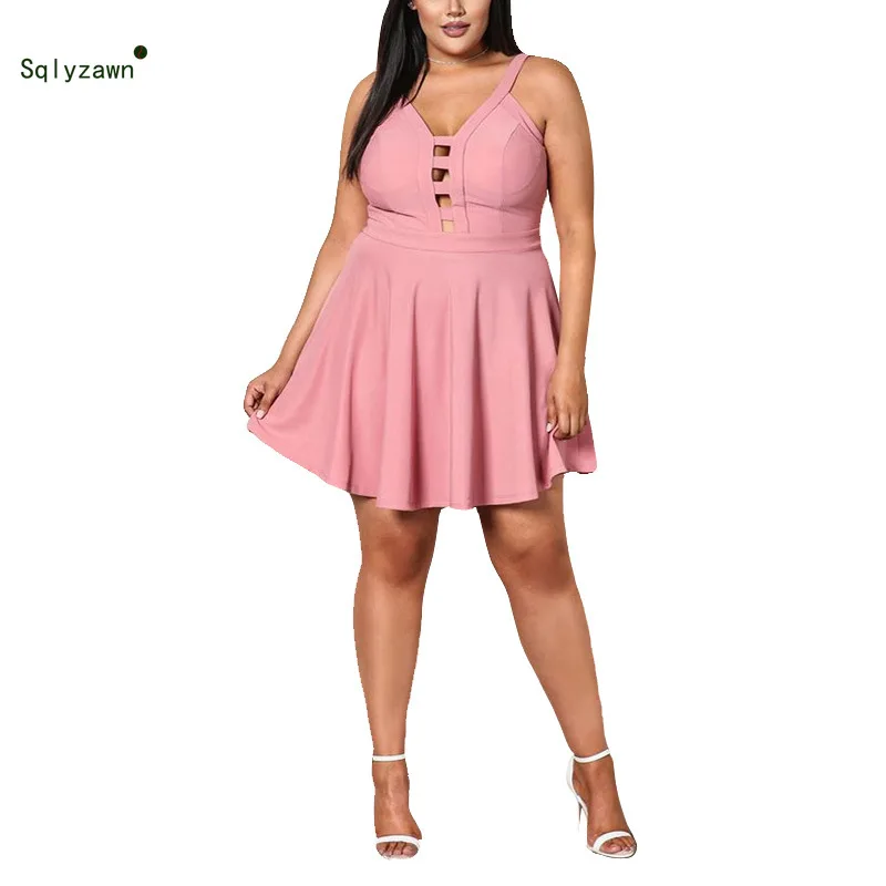 V neck a line dress plus size clothing V neck a line dress plus size clothing