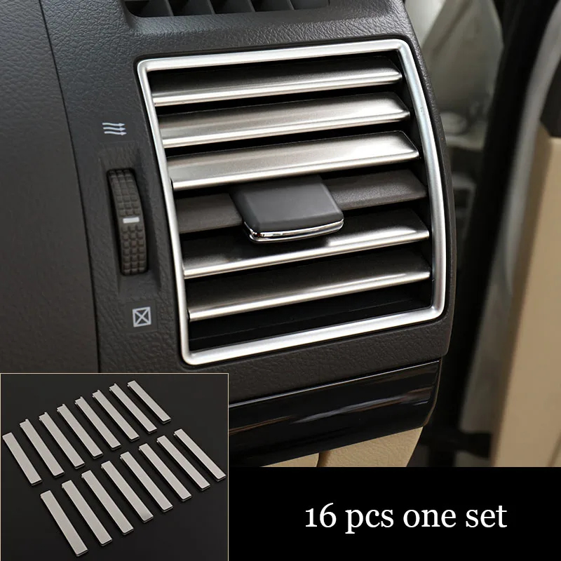 

lsrtw2017 stainless steel car dashboad vent trims for toyota land cruiser prado 2010 2011 2012 2013 2014 2015 2016 2017 2018