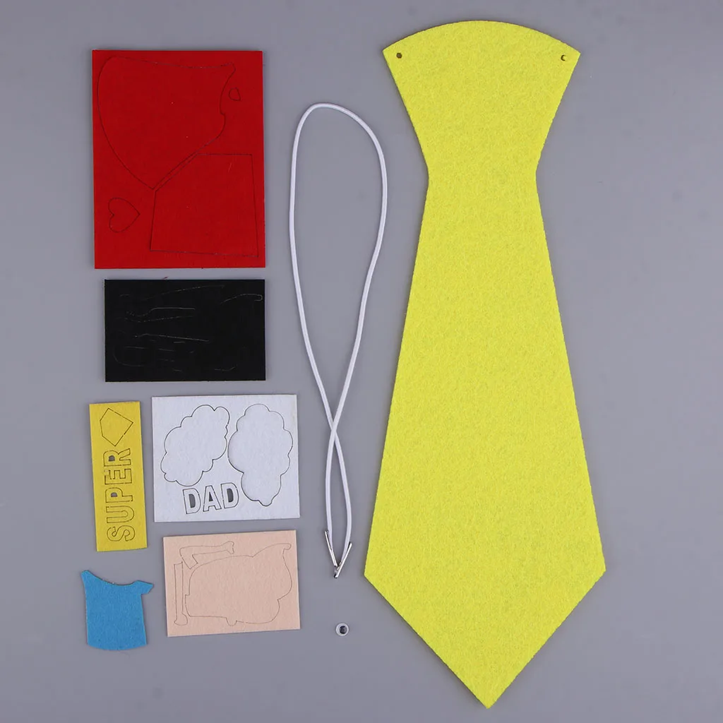 Kids Handmade Neck Tie Non Woven DIY Patch Toy