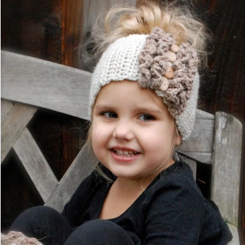 Hair Band Crochet Knitted Turban Kids Baby Children Infant Headwear Accessories