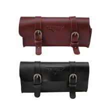 Retro Bicycle Tail Bag PU Leather Cycling Bag Saddle Pouch Rear Pannier Personalized Riding Vintage Bike Bag Bicycle Accessories