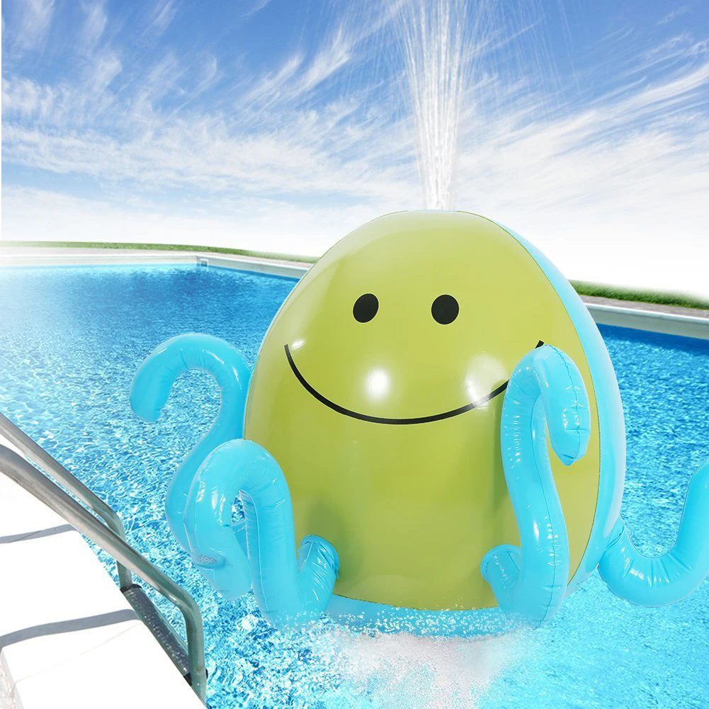 Надувные воды моющая головка спринклерной Осьминог сквирт газон бассейн игрушка весело открытый плавательный бассейн спрей для детей