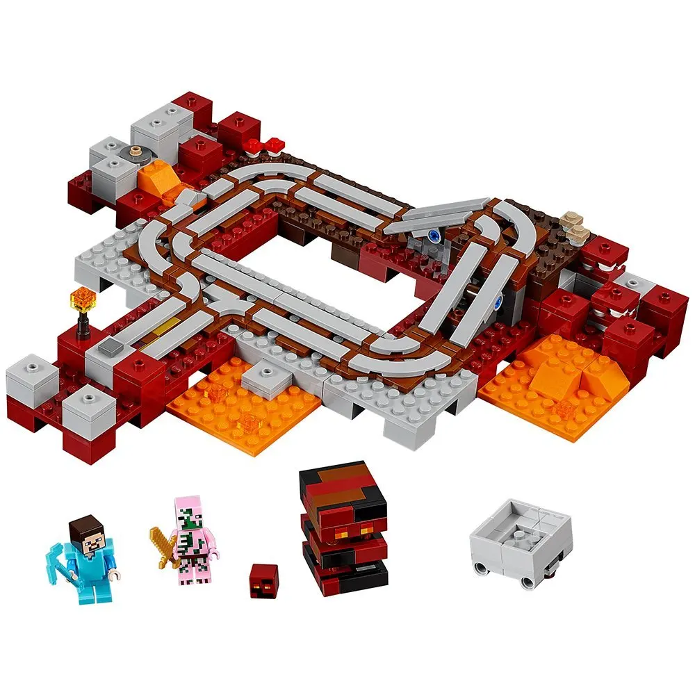 

10620 The Nether Railway Minecrafted Block Set Creative Building Toy 399Pcs