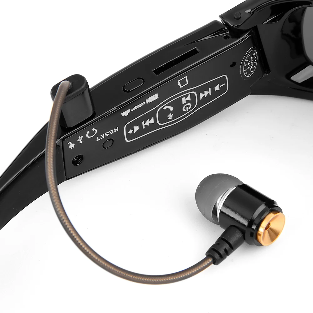 Skup ET okulary przeciwsłoneczne z kamerą zestaw słuchawkowy HD1080P Bluetooth odtwarzacz MP3 zdjęcie wideorejestrator Mini kamera dv do zewnętrznych okularów Mini