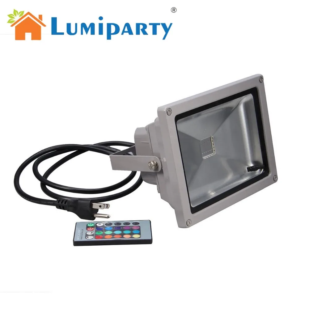 

LumiParty 16 Color Tones RGB LED Flood Light for Illumination and Beautification of Home Hotel Garden Landscape