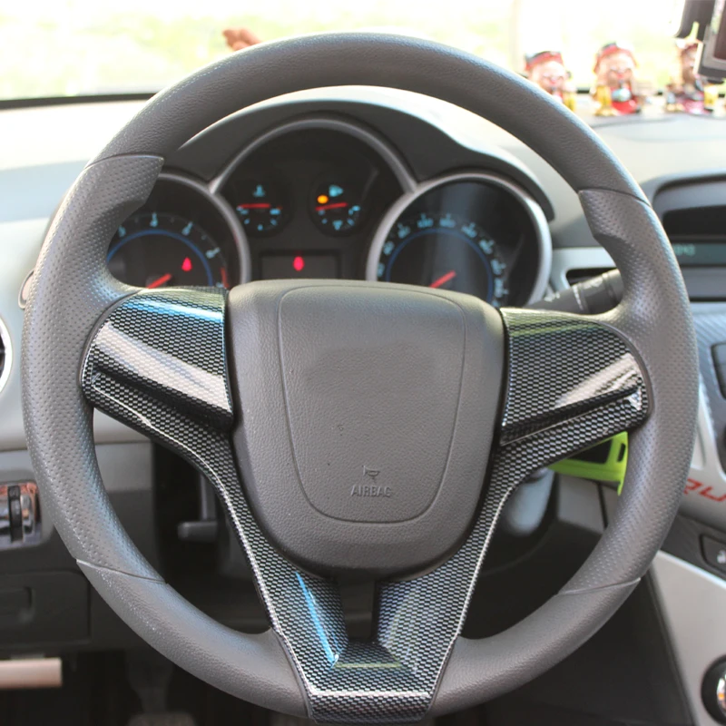 

Auto Upgrade Car Steering Wheel Decoration Cover Trim Stickers for Chevrolet Chevry Cruze Sedan Hatchback 2009 - 2014