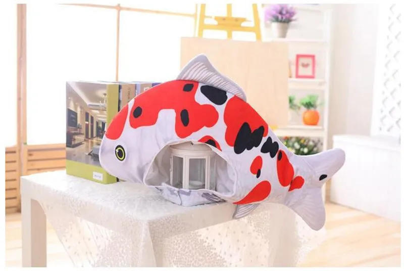Симпатичные Koi Fish Fancy Карп шляпа аксессуары для косплея мультфильм аниме, плюшевая шапка-игрушка вечерние фотографировать подарок на Рождество Хэллоуин