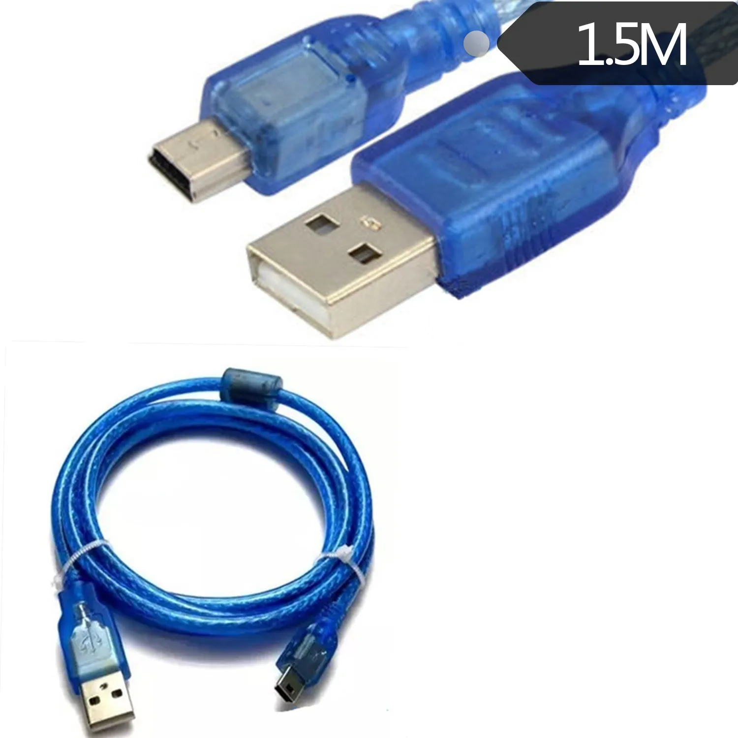 USB мужчина к MINI 5 P/T Тип интерфейса/V3 порт MP4 MP5 Автомобильный Кабель 1 м прозрачный