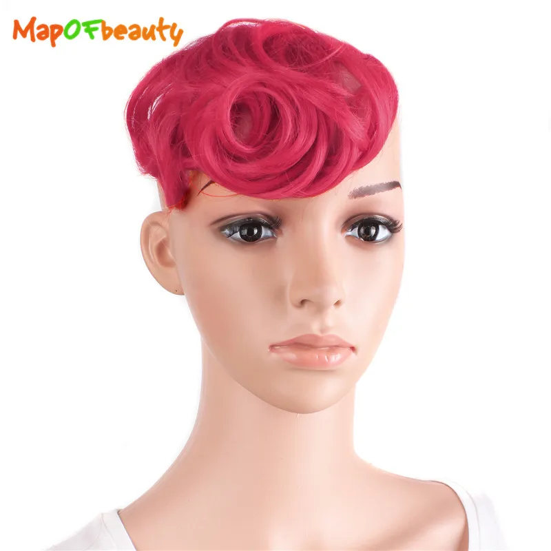 Накладные волосы MapofBeauty розовые красные золотые зеленые 10 видов цветов