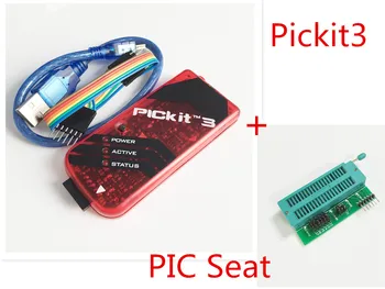

PICKIT3 PIC KIT3 PICKIT 3 Programmer Offline Programming PIC Microcontroller Chip Monopoly+PIC Programmer adapter seat